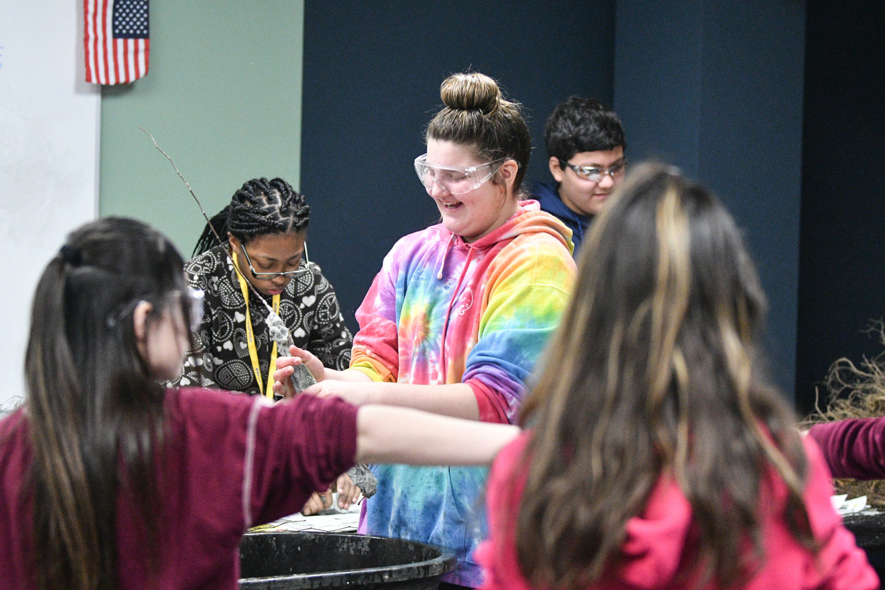 Students wrap trees, give back to the community